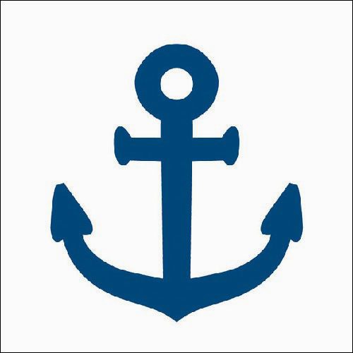 Navy Anchor Cocktail Napkins – 2 Packets image 1
