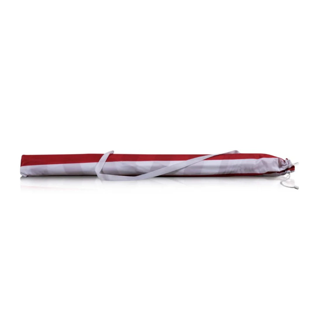 Red Cabana Stripe 5.5 Ft. Portable Beach Umbrella