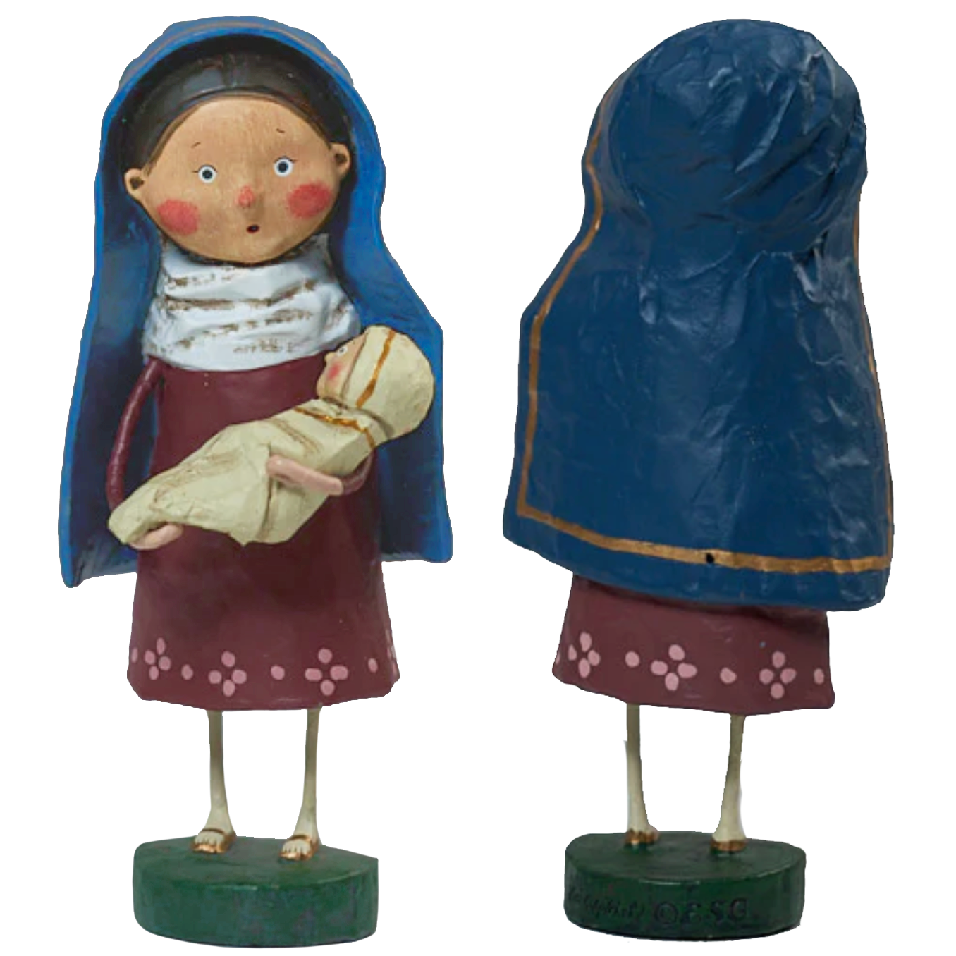 Figuras de José y la Virgen María