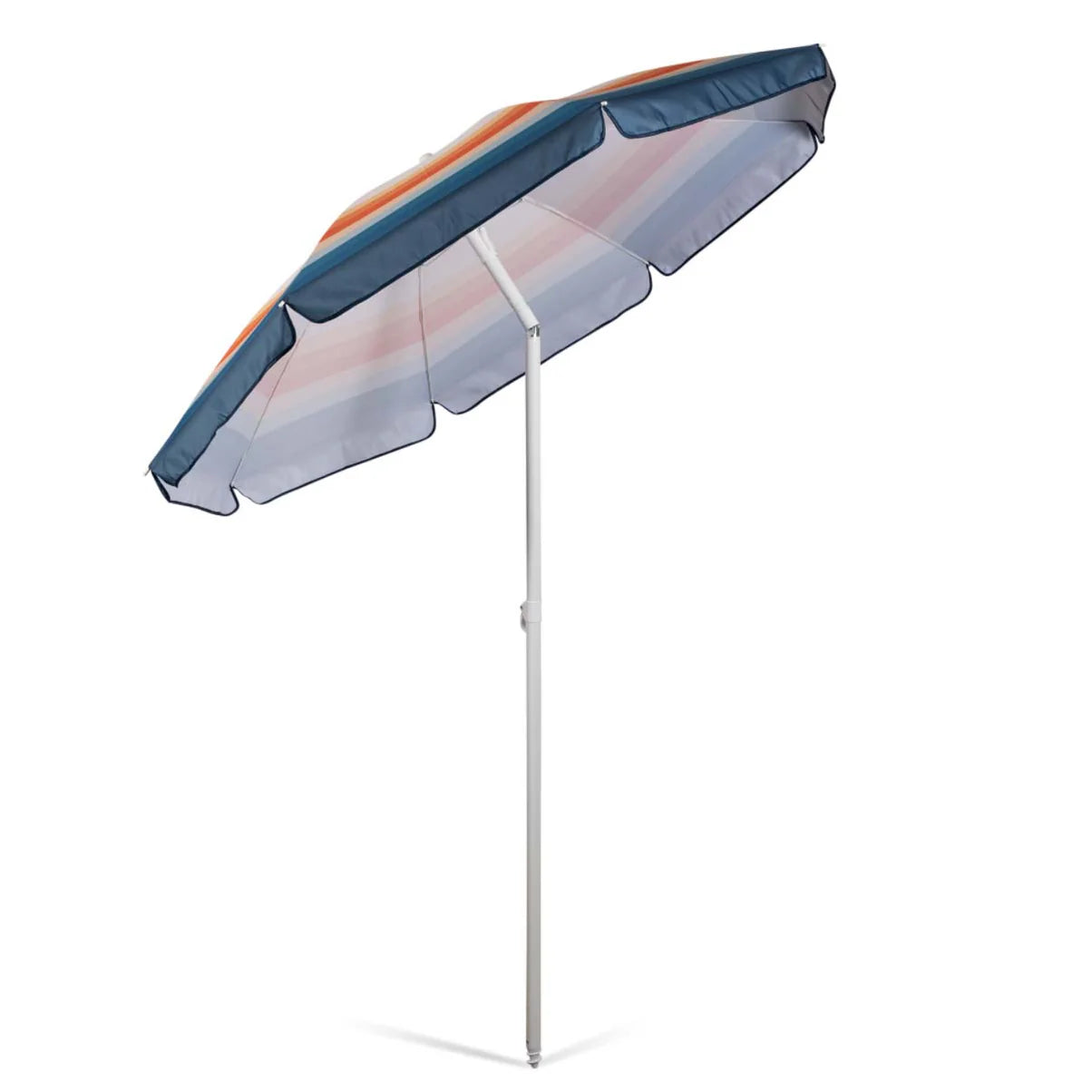 Retro Stripe 5.5 Ft. Portable Beach Umbrella