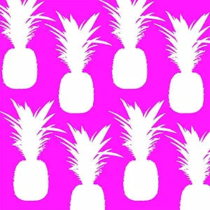 White pineapple silhouette cocktail napkins on hot pink background – tropical party tableware
Let me know if you'd like this formatted for Shopify or if you want to create a matching postcard or napkin holder listing!