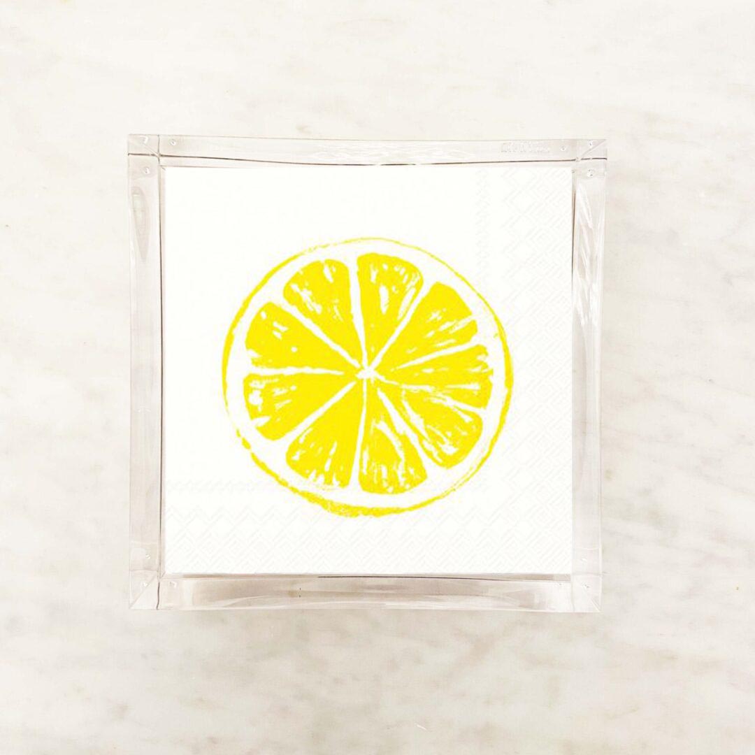 Lemon Slice Beverage Paper Napkins