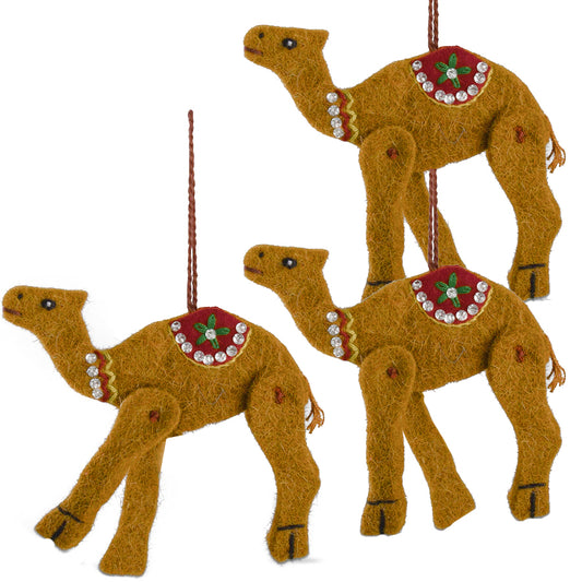 Three Wise Camel Ornaments - Set of 3