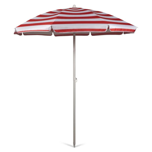 Red Cabana Stripe 5.5 Ft. Portable Beach Umbrella