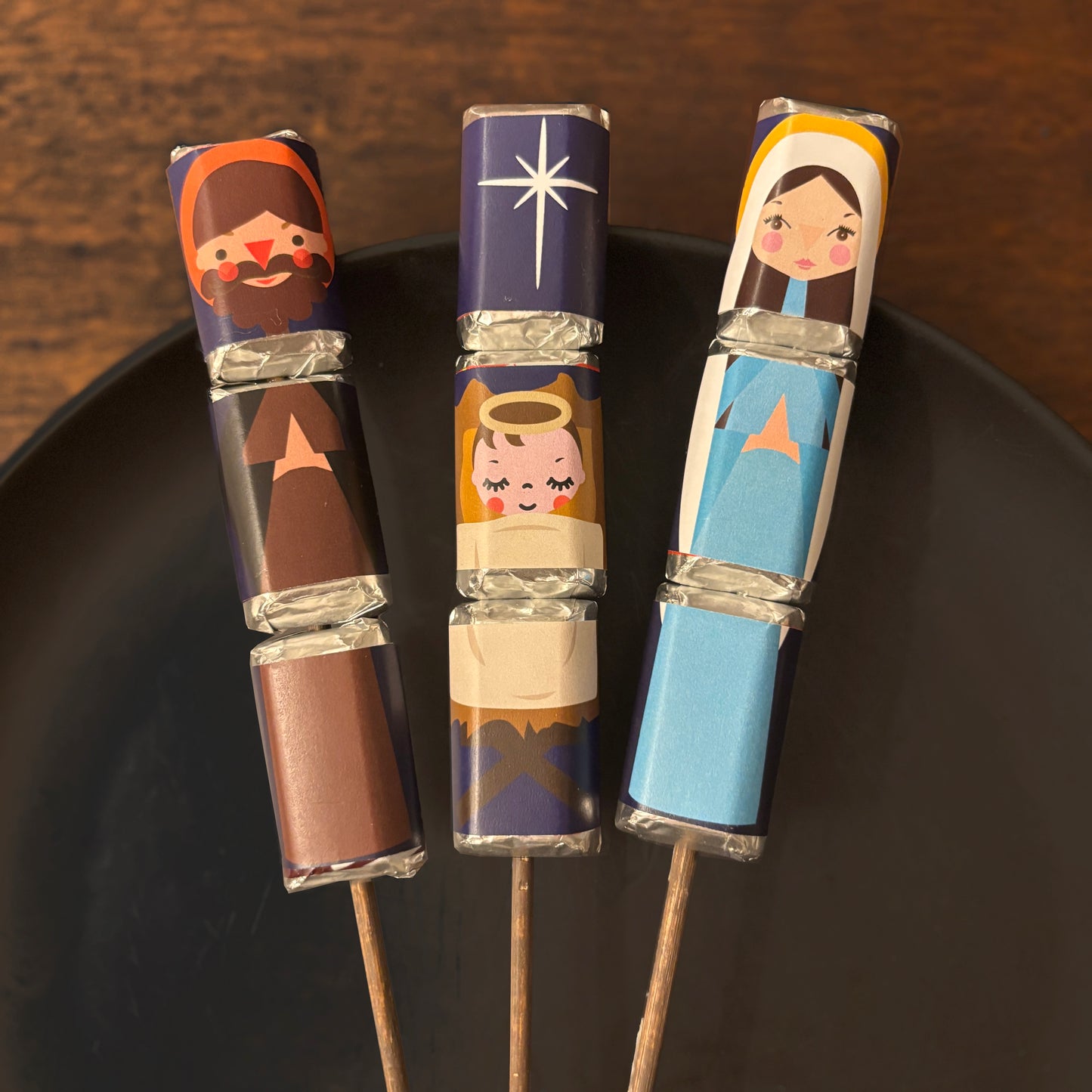Nativity Hershey's Miniatures Wrappers - Instant Download