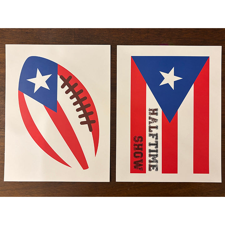 Football 'Halftime Show' with the Puerto Rican Flag photo Props