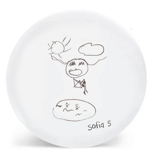 Your Own Pencil Drawing Melamine Plate