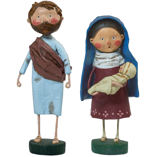 Figuras de José y la Virgen María