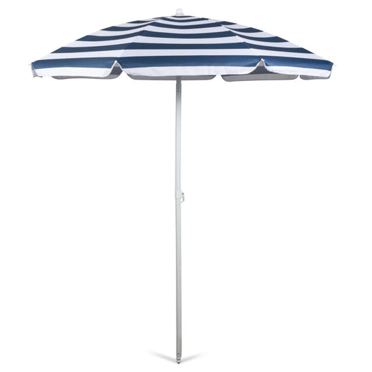 Navy Cabana Stripe 5.5 Ft. Portable Beach Umbrella