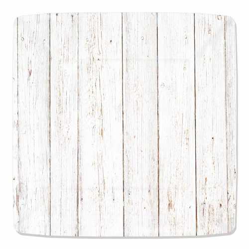 Whitewash woodgrain square paper dinner plate – rustic tropical party plate for summer fiestas in Puerto Rico